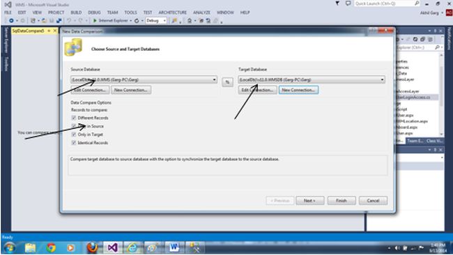 select your target source